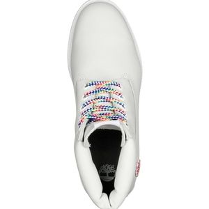 all white rainbow timberlands